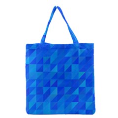 Pattern Halftone Geometric Grocery Tote Bag by Alisyart