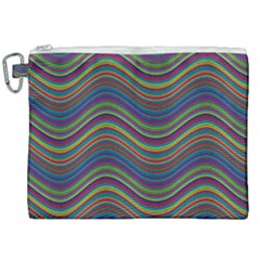 Ornamental Line Abstract Canvas Cosmetic Bag (xxl)