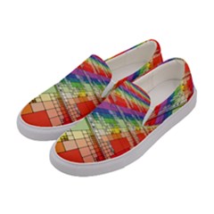 Perspective Background Color Women s Canvas Slip Ons by Alisyart