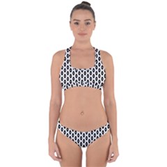Triangle Seamless Pattern Cross Back Hipster Bikini Set by Alisyart