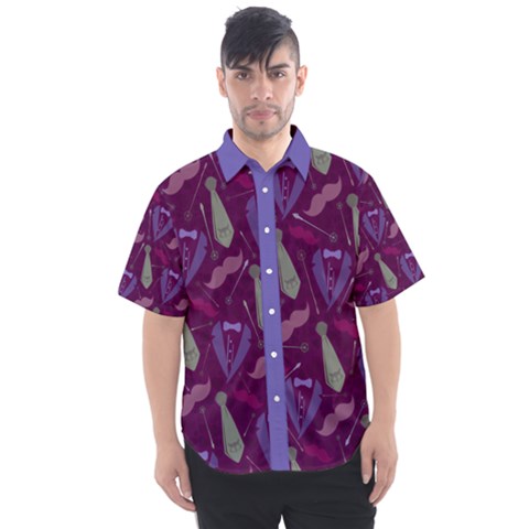 Charming (pattern) Men s Short Sleeve Shirt by TransfiguringAdoptionStore
