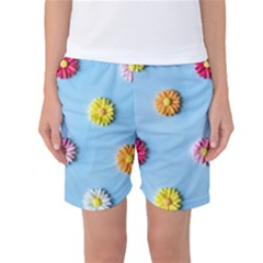 Daisy Women s Basketball Shorts by WensdaiAmbrose