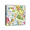 Doodle New Year Party Celebration Mini Canvas 4  x 4  (Stretched) View1