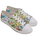 Doodle New Year Party Celebration Women s Low Top Canvas Sneakers View3