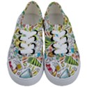 Doodle New Year Party Celebration Kids  Classic Low Top Sneakers View1