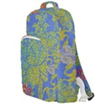 Paint Concrete Old Rough Textured Double Compartment Backpack