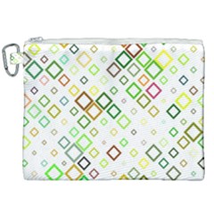 Square Colorful Geometric Style Canvas Cosmetic Bag (xxl)