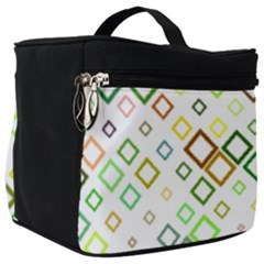Square Colorful Geometric Style Make Up Travel Bag (big) by Alisyart
