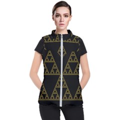 Sierpinski Triangle Chaos Fractal Women s Puffer Vest
