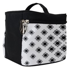 Stylized Flower Floral Pattern Make Up Travel Bag (small)