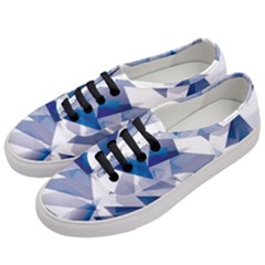 Triangle Blue Women s Classic Low Top Sneakers by Alisyart
