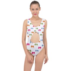 Pattern Birds Cute Center Cut Out Swimsuit by Mariart