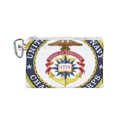 Seal Of United States Navy Chaplain Corps Canvas Cosmetic Bag (small) by abbeyz71