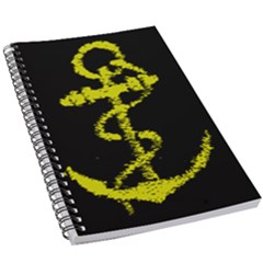 French Navy Golden Anchor Symbol 5 5  X 8 5  Notebook by abbeyz71