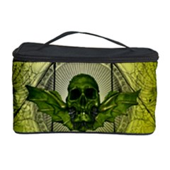 Awesome Creepy Skull With Wings Cosmetic Storage by FantasyWorld7
