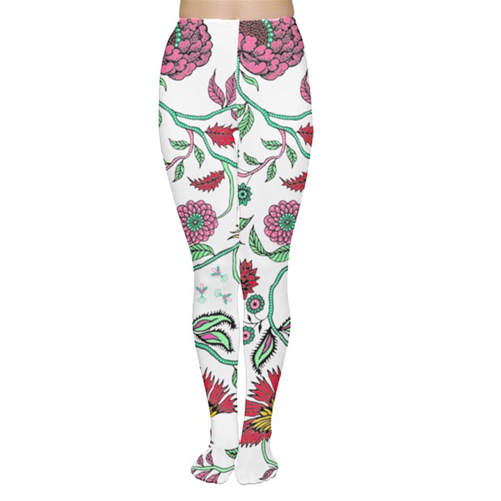 Flowers Garden Tropical Plant Tights