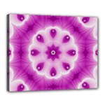 Pattern Abstract Background Art Purple Canvas 20  x 16  (Stretched)