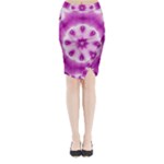 Pattern Abstract Background Art Purple Midi Wrap Pencil Skirt