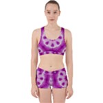 Pattern Abstract Background Art Purple Work It Out Gym Set