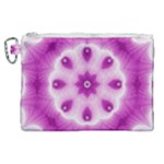 Pattern Abstract Background Art Purple Canvas Cosmetic Bag (XL)