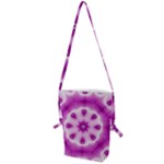 Pattern Abstract Background Art Purple Folding Shoulder Bag