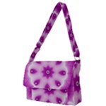 Pattern Abstract Background Art Purple Full Print Messenger Bag