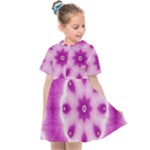 Pattern Abstract Background Art Purple Kids  Sailor Dress