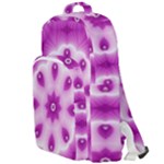 Pattern Abstract Background Art Purple Double Compartment Backpack