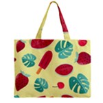 Watermelon Leaves Strawberry Zipper Mini Tote Bag