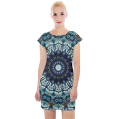 Pattern Abstract Background Art Cap Sleeve Bodycon Dress