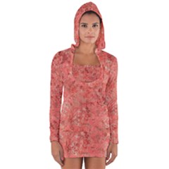 Coral Impressions Long Sleeve Hooded T-shirt by TopitOff