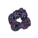 Retro Lilac Pattern Velvet Scrunchie View1