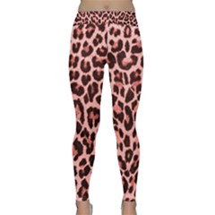 Coral Leopard Classic Yoga Leggings by TopitOff