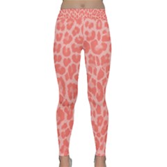 Coral Leopard 2 Classic Yoga Leggings by TopitOff