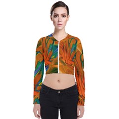 Pattern Heart Love Lines Long Sleeve Zip Up Bomber Jacket by Mariart