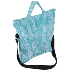 Zigzag Backdrop Pattern Fold Over Handle Tote Bag