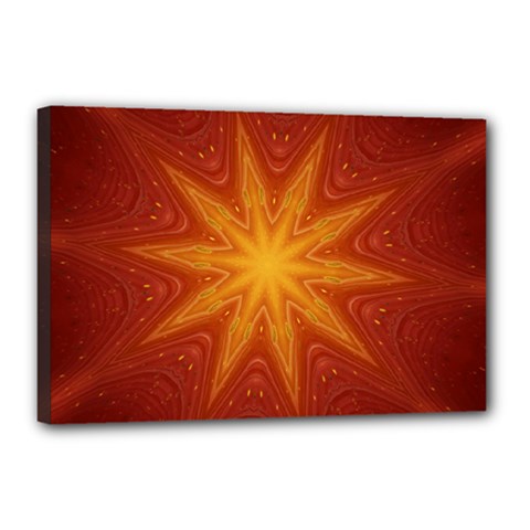 Fractal Wallpaper Colorful Abstract Canvas 18  X 12  (stretched)