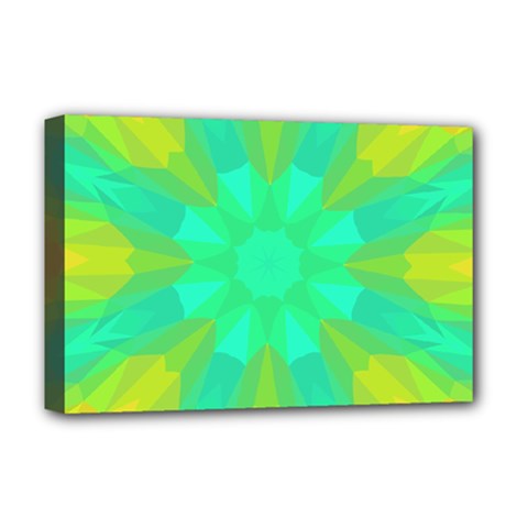 Kaleidoscope Background Deluxe Canvas 18  X 12  (stretched)