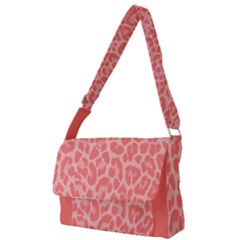 Coral Leopard Full Print Messenger Bag by TopitOff
