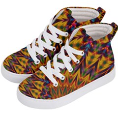 Background Abstract Texture Chevron Kids  Hi-top Skate Sneakers by Mariart