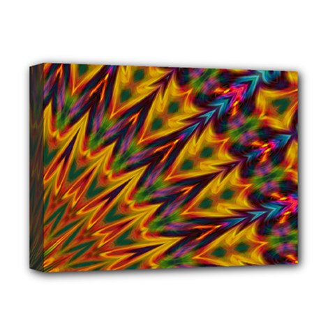 Background Abstract Texture Chevron Deluxe Canvas 16  X 12  (stretched)  by Mariart