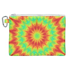 Kaleidoscope Background Mandala Red Green Canvas Cosmetic Bag (xl) by Mariart