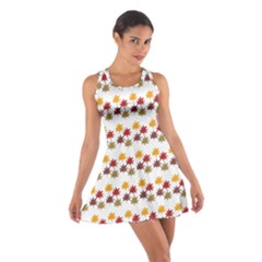 Autumn Leaves Cotton Racerback Dress by Mariart