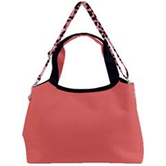 Coral Leopard Print Double Compartment Shoulder Bag by TopitOff
