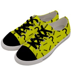 Crime Investigation Police Men s Low Top Canvas Sneakers