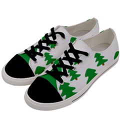 Christmas Tree Holidays Men s Low Top Canvas Sneakers by Alisyart