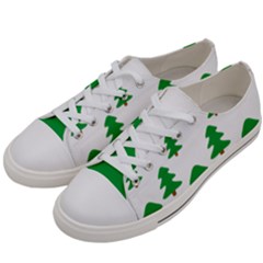 Christmas Tree Holidays Women s Low Top Canvas Sneakers