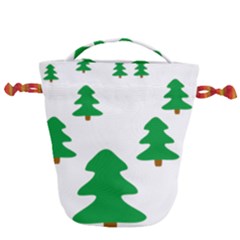 Christmas Tree Holidays Drawstring Bucket Bag by Alisyart