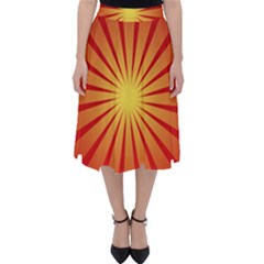 Sunburst Sun Classic Midi Skirt by Alisyart