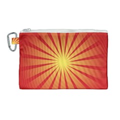 Sunburst Sun Canvas Cosmetic Bag (large)